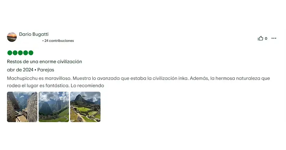 Visitar Machu Picchu 2025: Responde esta gran duda 1 comentario en tripadvisor tras visitar machu picchu con la agencia peru grand travel