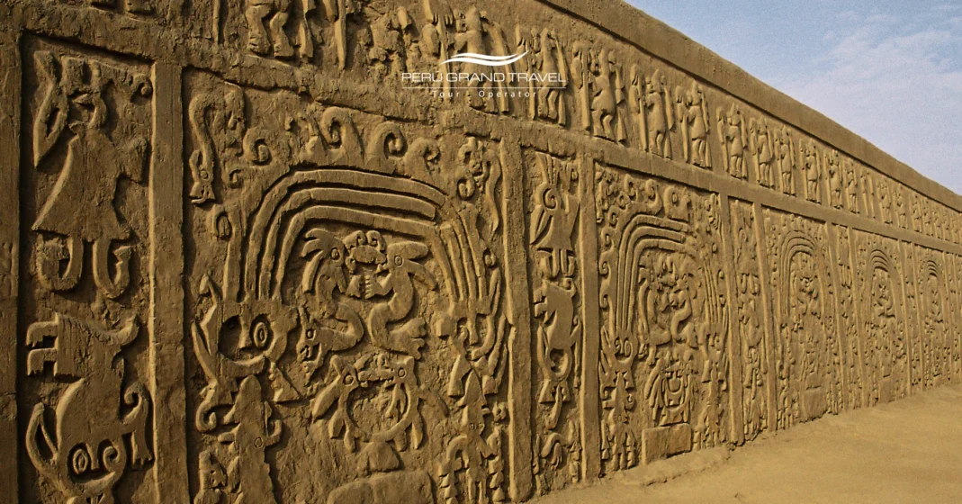 huaca del dragon, murales en huacas mochica, murales policromos, trujillo, peru, cultura moche