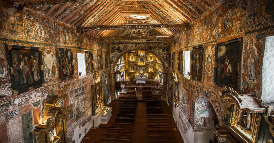 Una Corona para la Joya Andina: El Templo de Andahuaylillas es Reconocido con la Máxima Distinción Turística - Jerarquía 4 3 iglesia de san juan bautista de huaro. ruta del barroco, iglesias en cusco, iglesias en cusco, murales barrocos