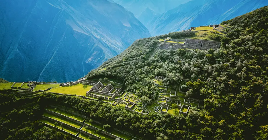 paisajes en Perú choquequirao hermana de machu picchu