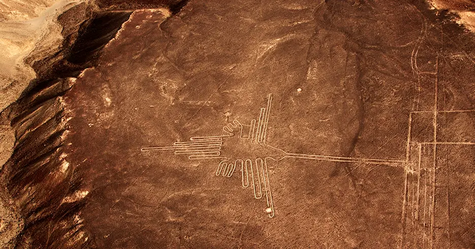 paisajes en peru, lineas de nazca desde los cielos