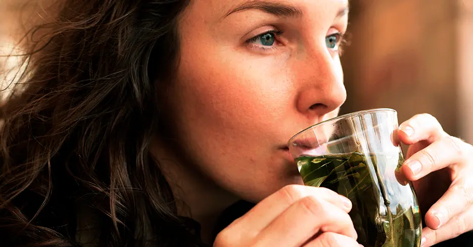 El Té de Coca: Tu Solución Natural al Mal de Altura en Perú 5 turista tomando te de coca