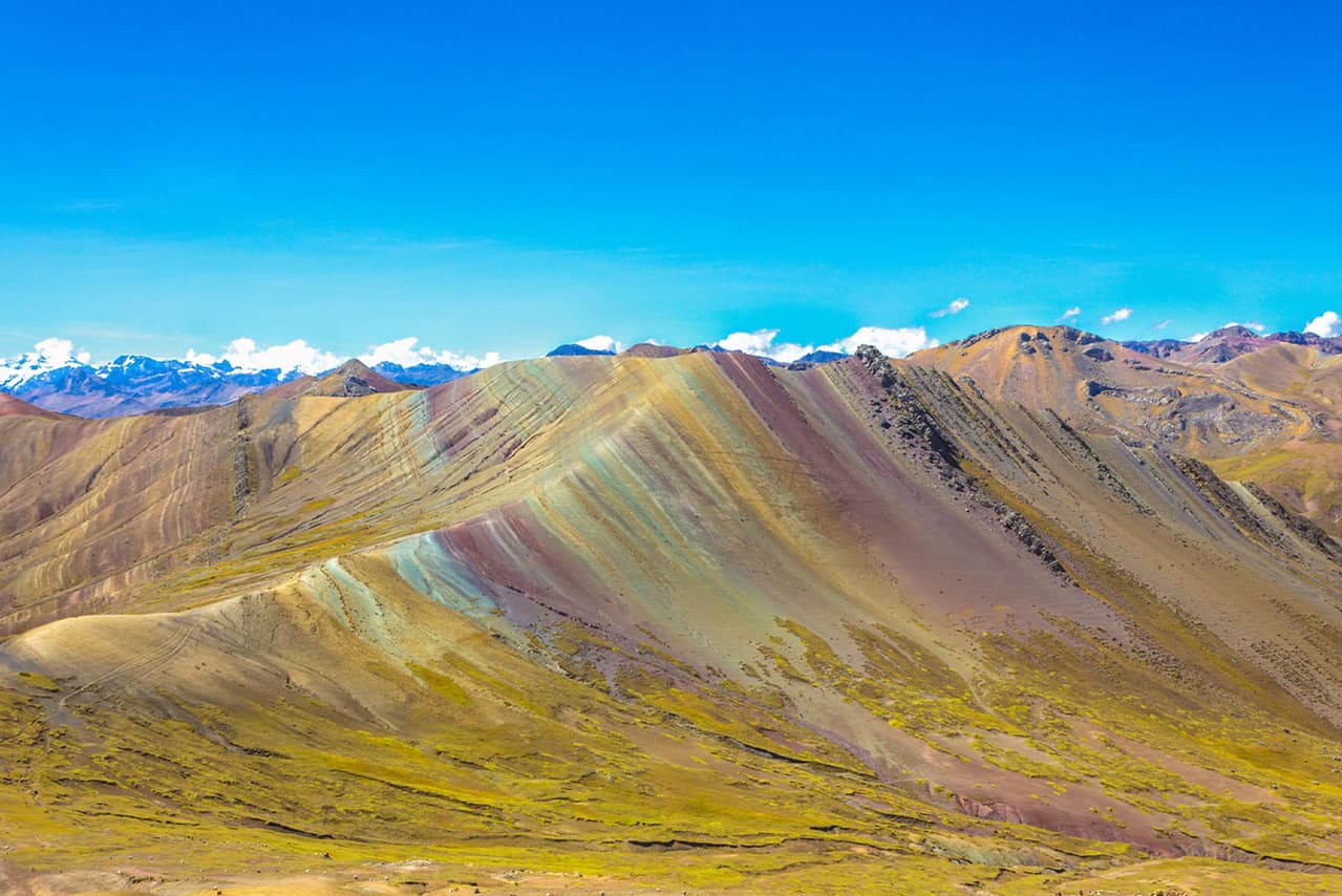 Foto panorámico de la Montaña Palccoyo